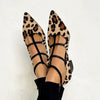 Bridget | Zapatos de salón con tacón y tiras de leopardo