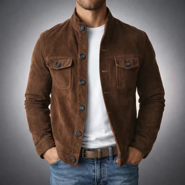 Lorenzo™ | Chaqueta de Ante Clásica