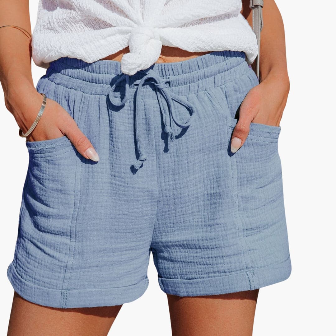 Emma | Pantalones Cortos Casuales con Cinta Ajustable Elegantes