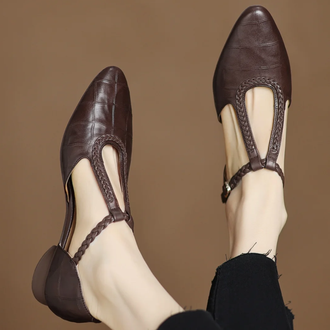 Zapatos Mary Jane de cuero