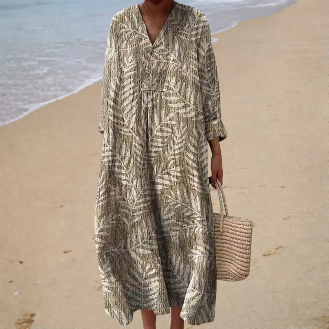 Vestido de verano estampado y favorecedor