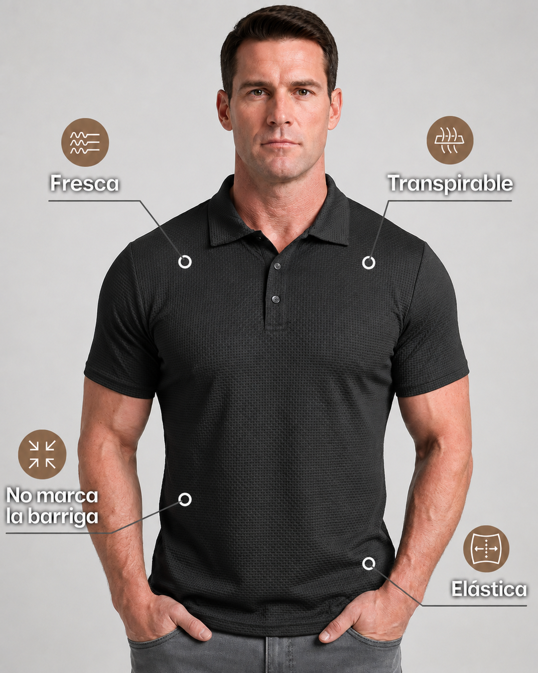 Capri™ | Polo de máxima comodidad