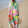 Vestido de verano estampado favorecedor