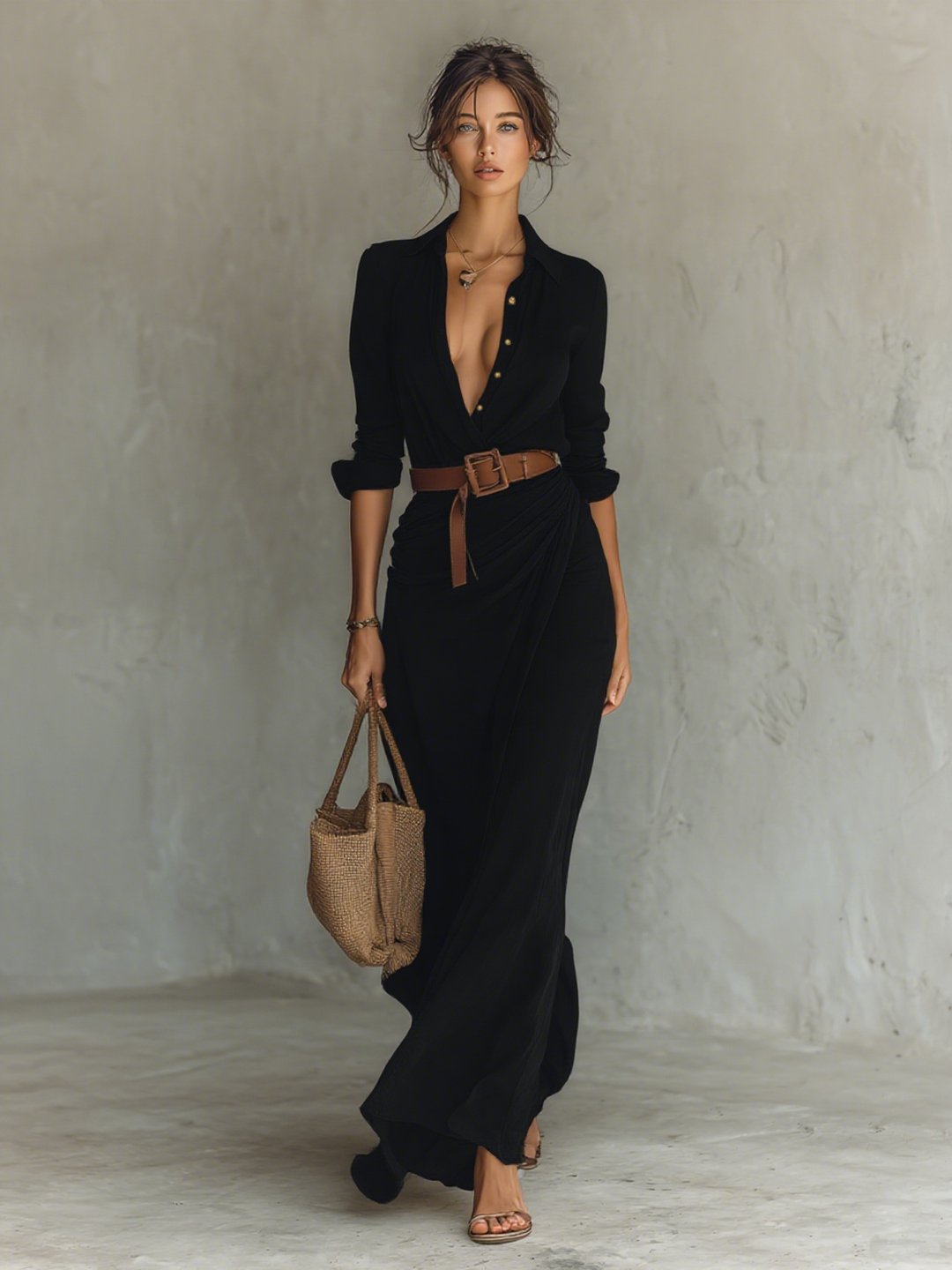 Serena | Vestido Maxi con Cinturón