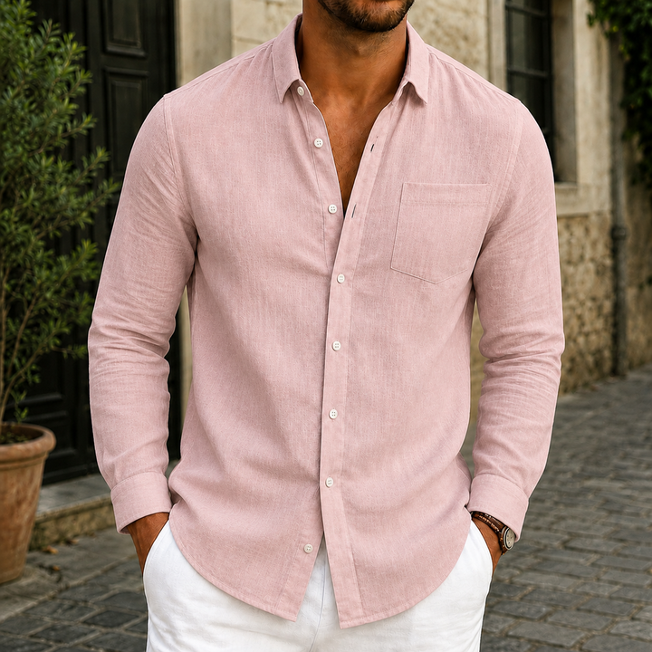 Camisa de lino cómoda y transpirable®