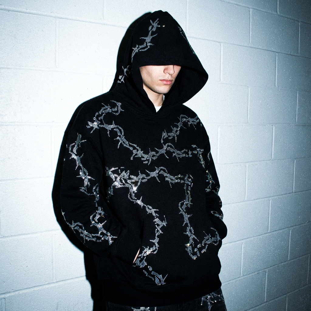 Hoodie Rhinestone Thorn™