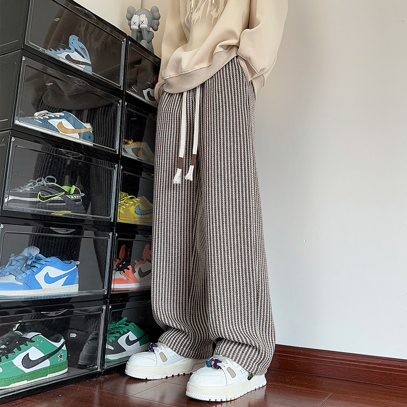 XAVIERA – PANTALONES DE FELPA MODERNOS A RAYAS