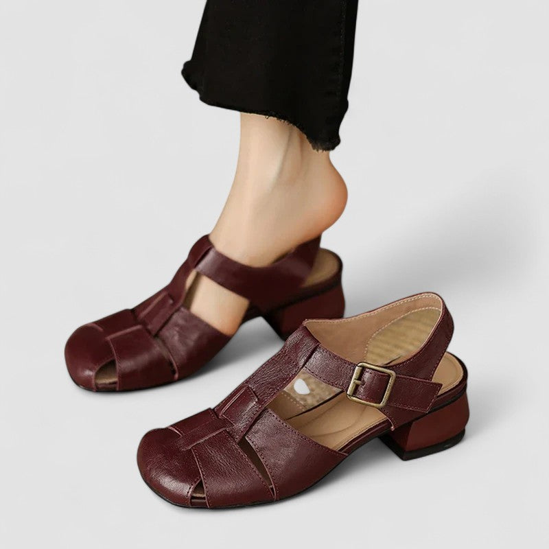 Amelia™ | Zapatos Ortopédicos Mary Jane De Piel Auténtica