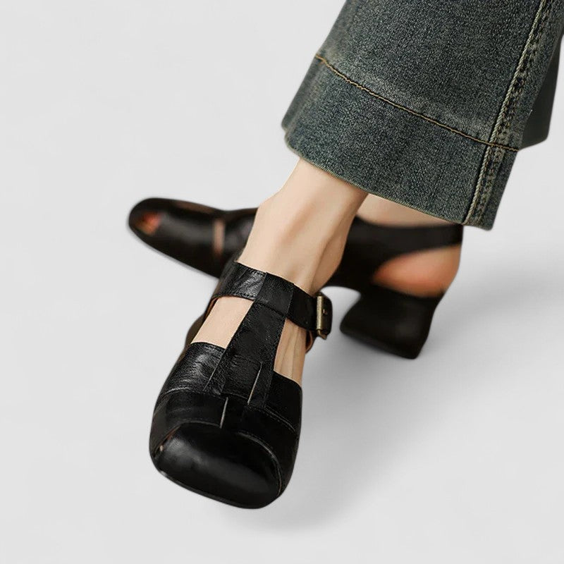 Amelia™ | Zapatos Ortopédicos Mary Jane De Piel Auténtica