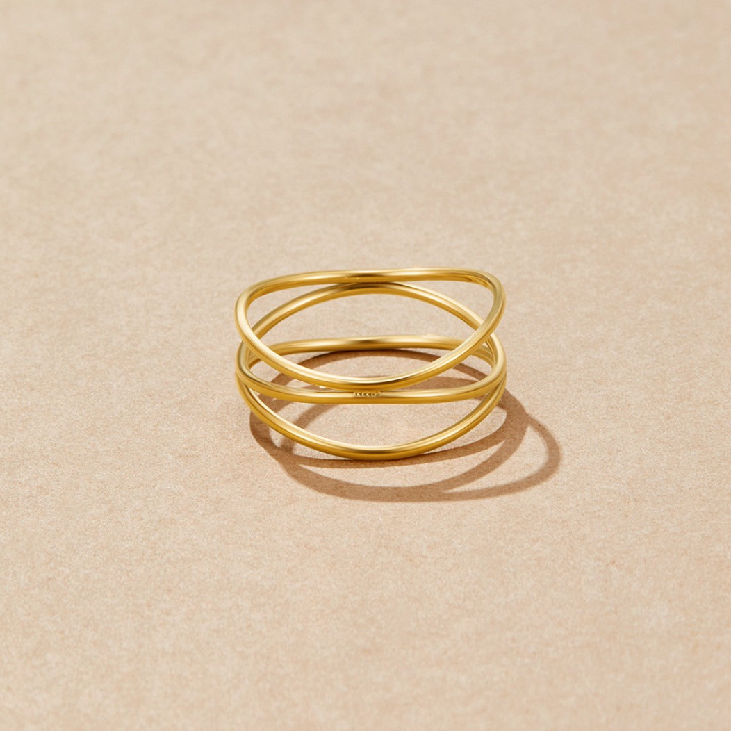 Bucle Infinito - Anillo de Oro