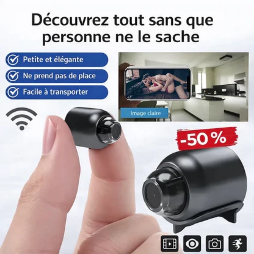 Mini caméra espion Full HD avec vision nocturne