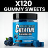 Creatine gummies: an extra boost for physical performance. Blueberry flavor.
