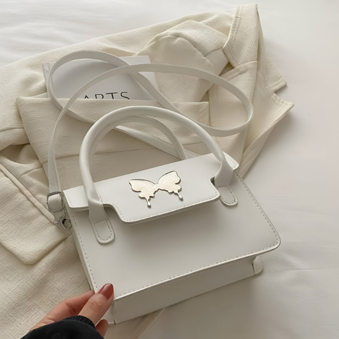 Bolso Elegante Beige con Correa Ajustable
