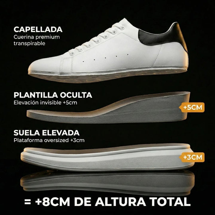 PAMPERA™ - Zapatillas Con Altura +8CM
