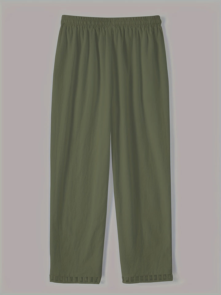 Wren – Pantalones Cropped Relax con Detalles en Contraste
