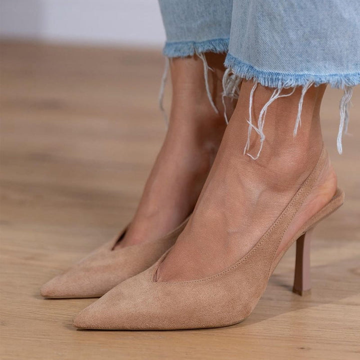 Marlena™ | Tacones Bajos Nude