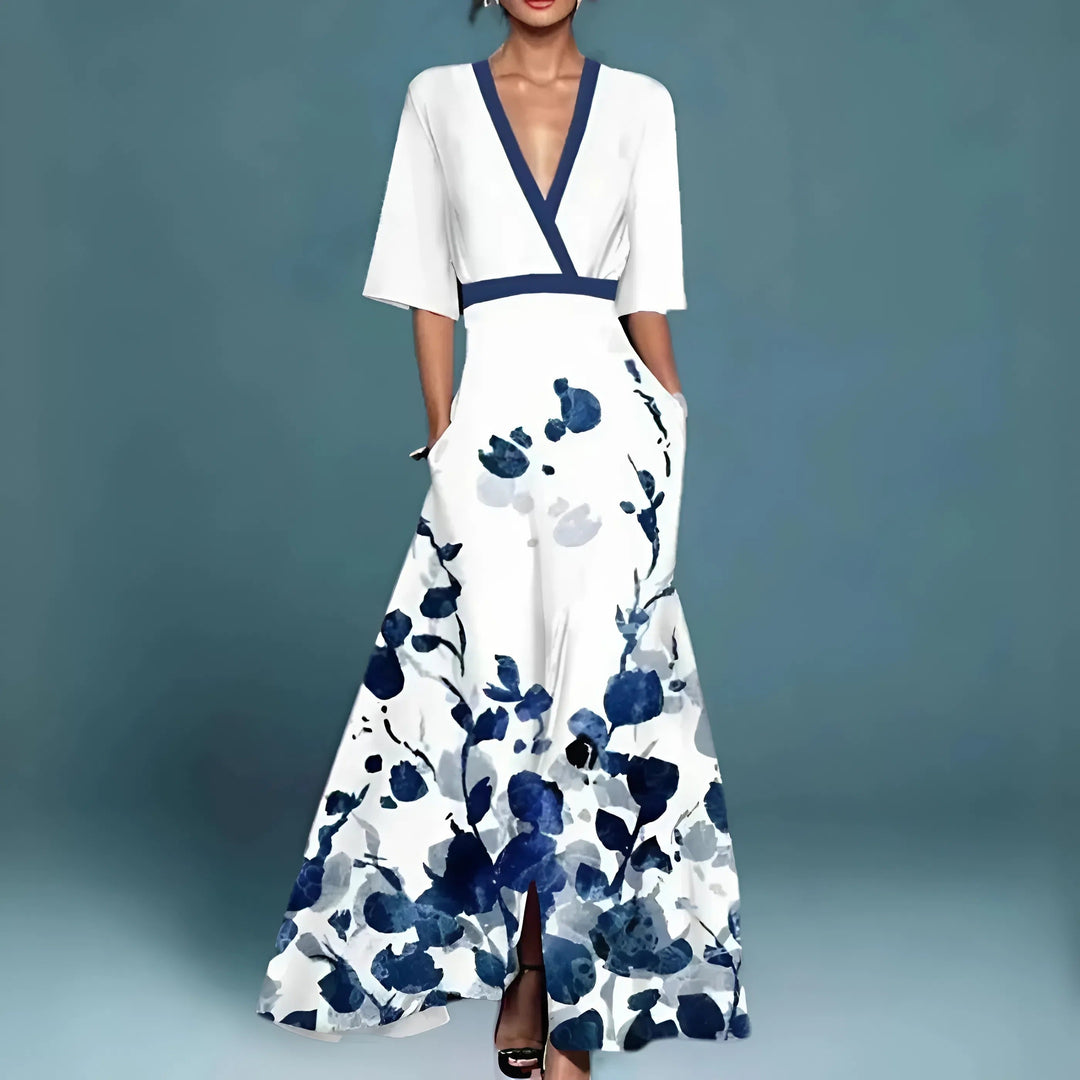 Daniela | Vestido maxi elegante con escote